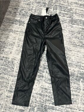 NWT Faux leather H&M Pants
